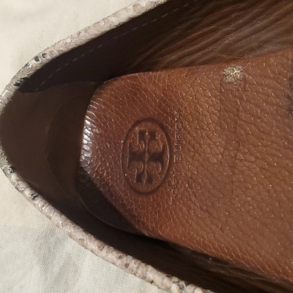 Tory Burch Marion Quilted Ballet Flats Black Leather Bow Ballerina Shoes - Picture 4 of 6